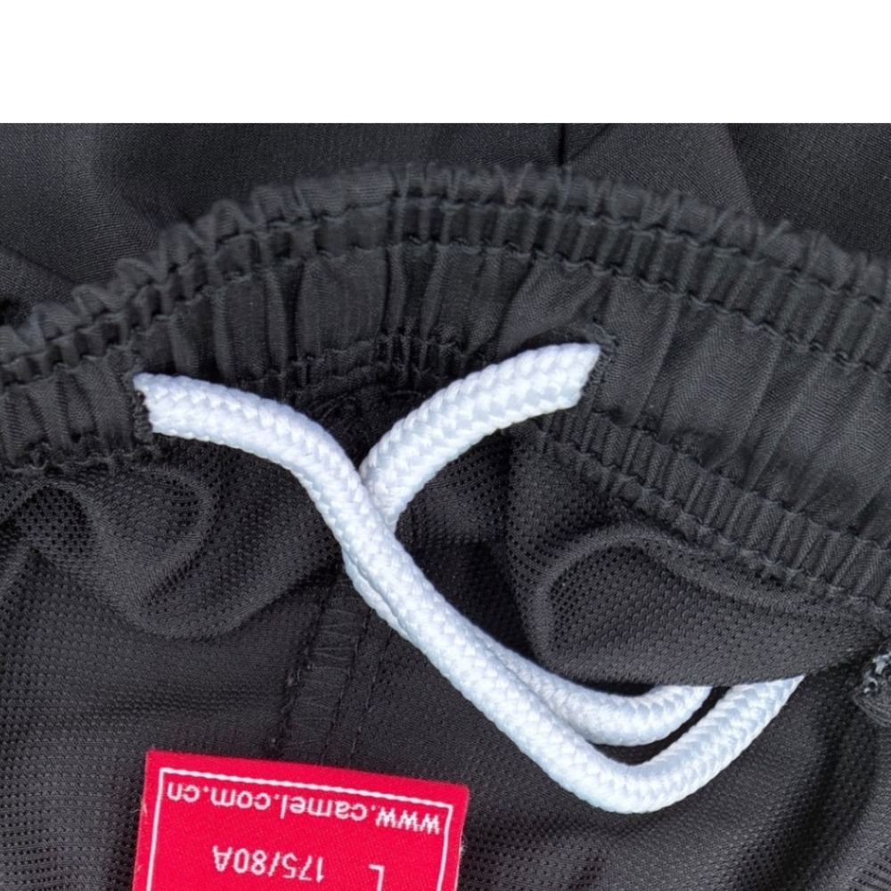 Camel Mens Black Athletic Performance Shorts Size L A7W22X102 Lined Running - Picture 9 of 9